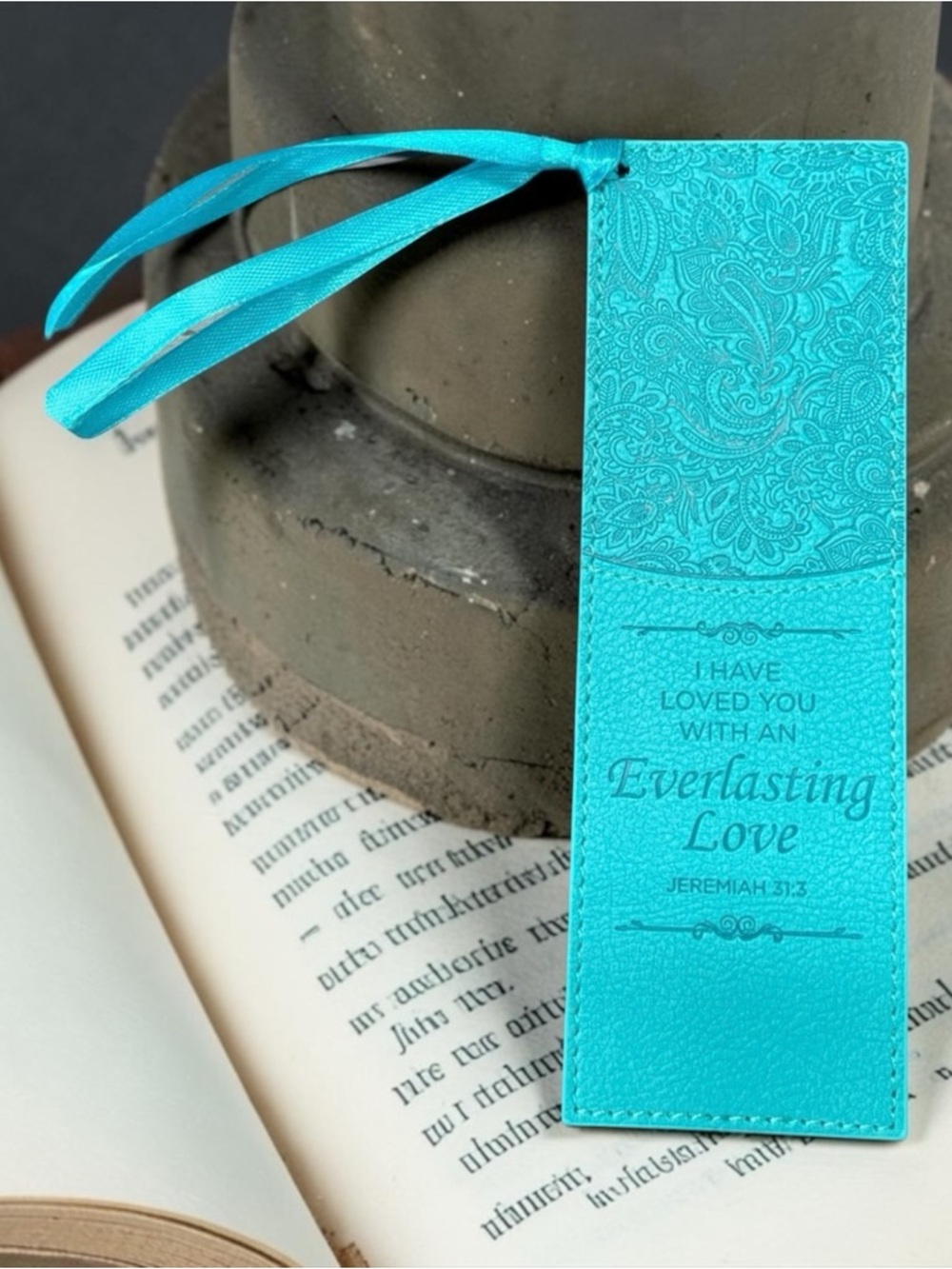 NWT JEREMIAH 31:3 'EVERLASTING LOVE' LUXLEATHER PAGE MARKER - Picture 1 of 6